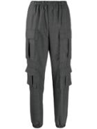 Prada Check Tapered Trousers - Grey