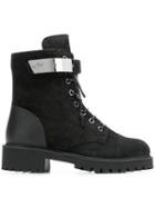 Giuseppe Zanotti Regan Lace Up Boots - Black
