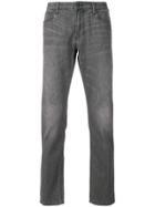 Emporio Armani Slim Stonewashed Jeans - Grey
