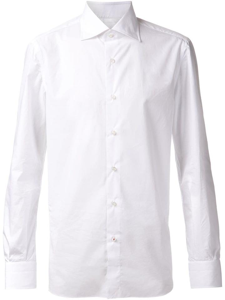 Isaia Cut-away Collar Shirt - White