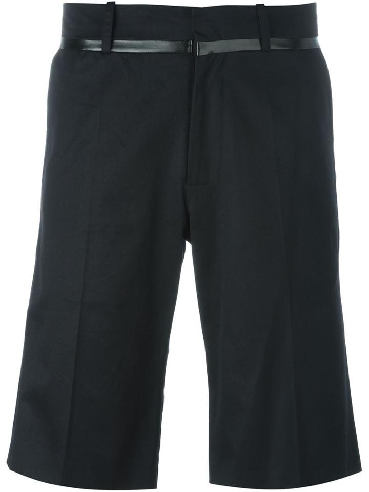 Chalayan Bermuda Shorts, Men's, Size: 48, Black, Cotton