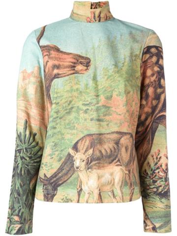 Walter Van Beirendonck Vintage Deer Print Top