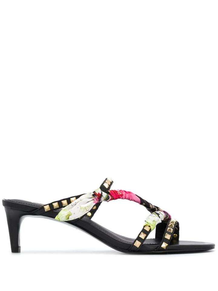 Ash Kimono Mules - Black