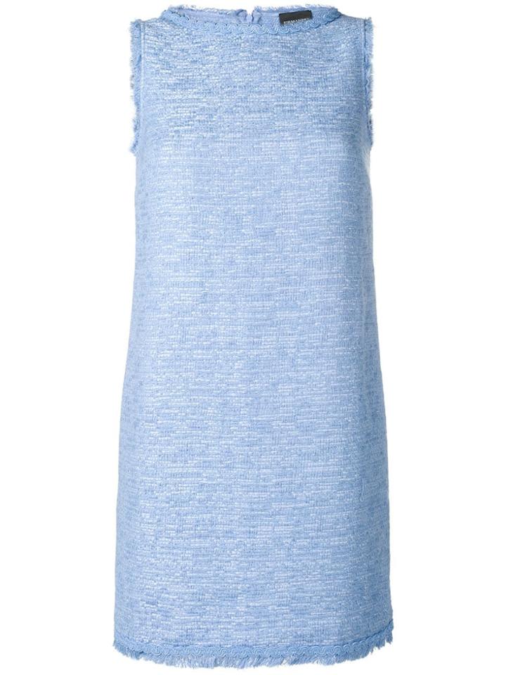 Ermanno Scervino Sleeveless Shift Mini Dress - Blue