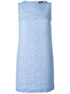 Ermanno Scervino Sleeveless Shift Mini Dress - Blue
