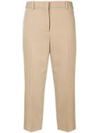 Jil Sander High-rise Cropped Trousers - Neutrals