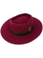 Nick Fouquet Side Bow Hat - Pink & Purple