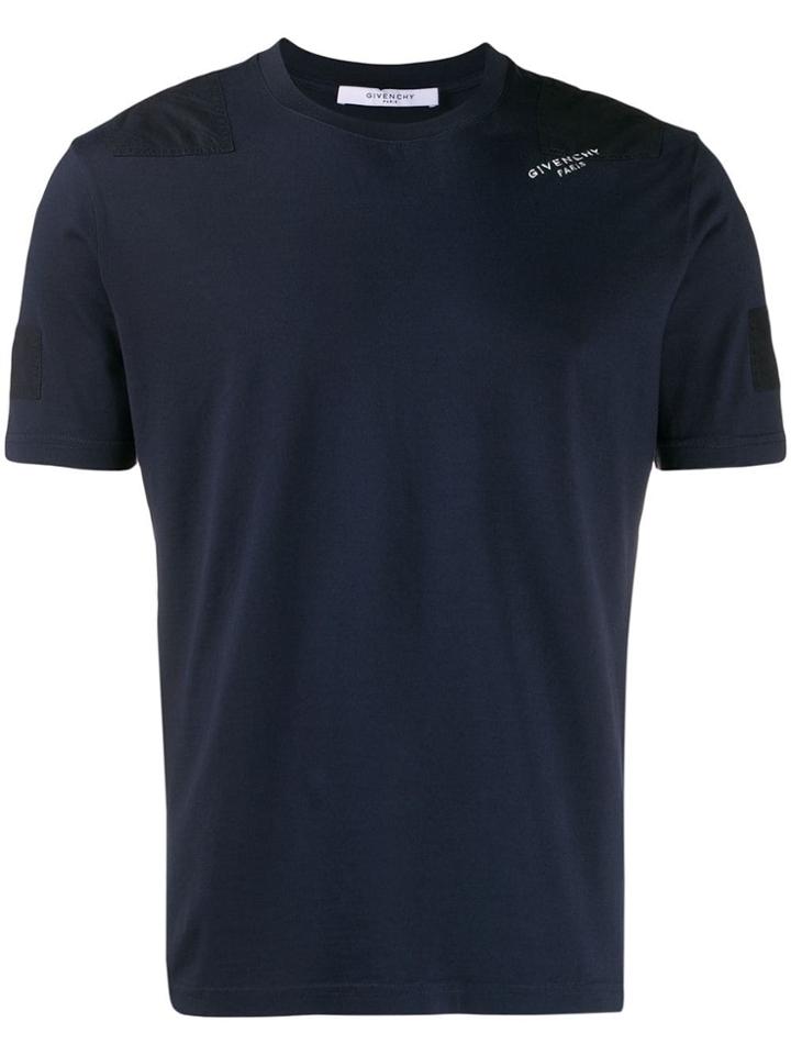 Givenchy Logo Embellished T-shirt - Blue