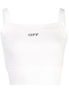 Off-white Cropped Logo Vest Top