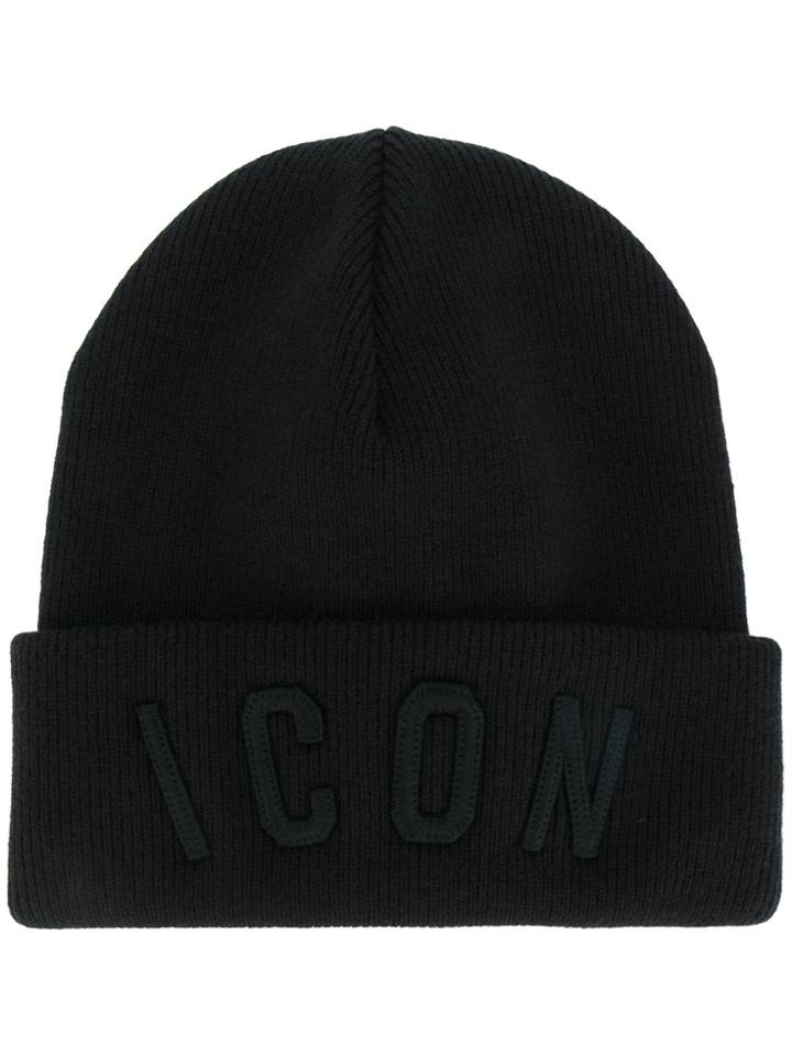 Dsquared2 Beanie Hat - Black
