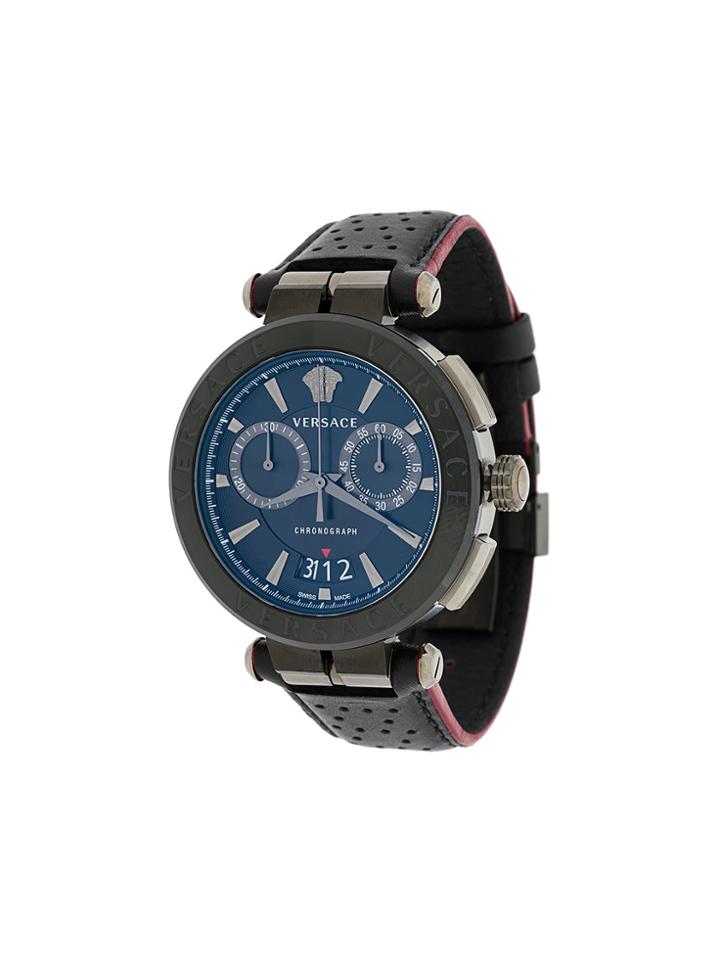 Versace Aion Chrono Watch - Black