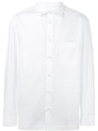 Issey Miyake Men Classic Button Down Shirt, Size: 4, White, Polyester/cotton