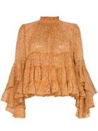By Timo Frill Tiered Blouse - Orange