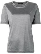 Fabiana Filippi Bead Detail T-shirt - Grey