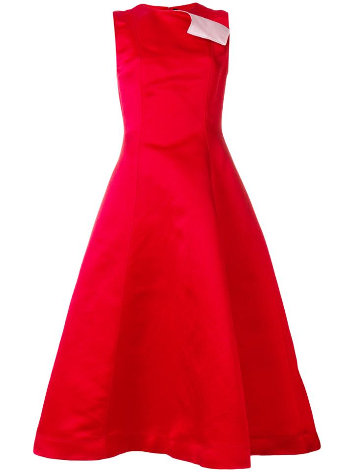 Calvin Klein 205w39nyc Folded Contrast Dress - Red