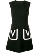 Valentino Logo Pocket Dress - Black