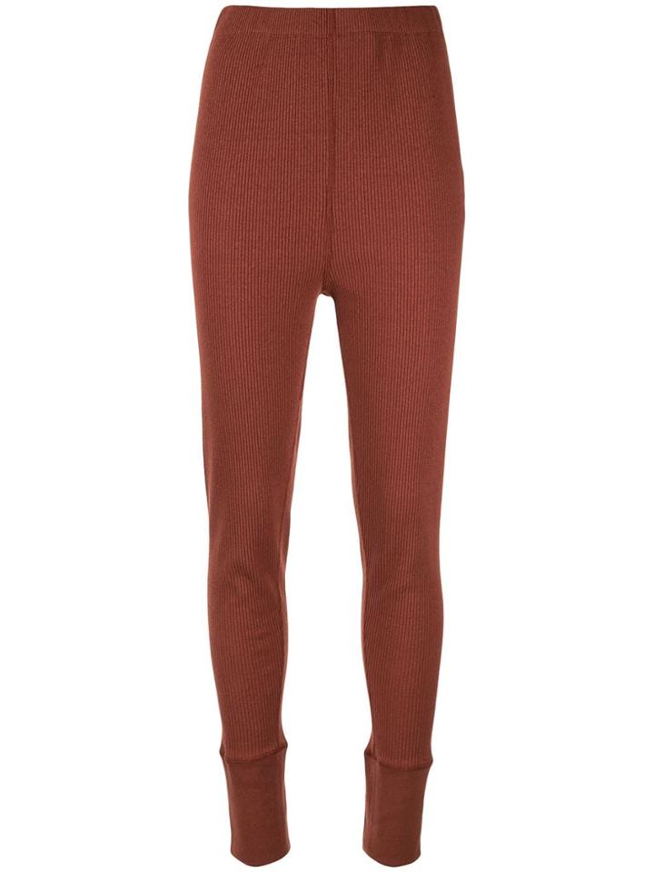 G.v.g.v. Ribbed Knit Leggings - Brown