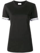 Gaelle Bonheur Sleeve Logo T-shirt - Black