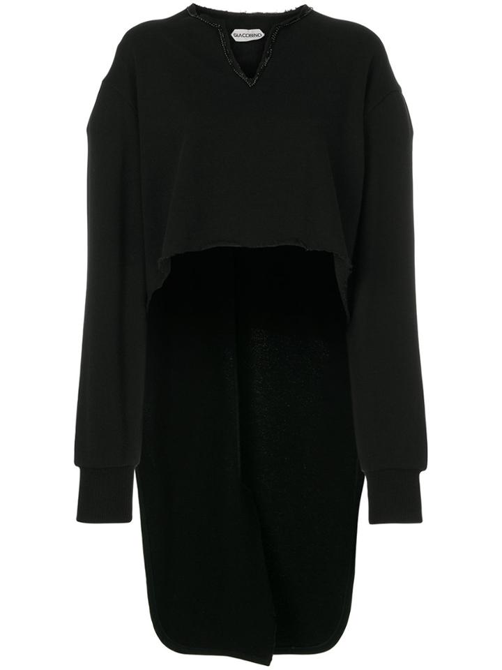Giacobino High Low Sweatshirt - Black