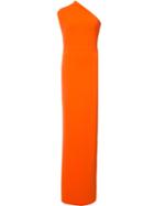Solace Single Shoulder Maxi Dress, Women's, Size: 2, Yellow/orange, Spandex/elastane/polyester