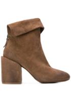 Marsèll Folded Panel Ankle Boots - Brown