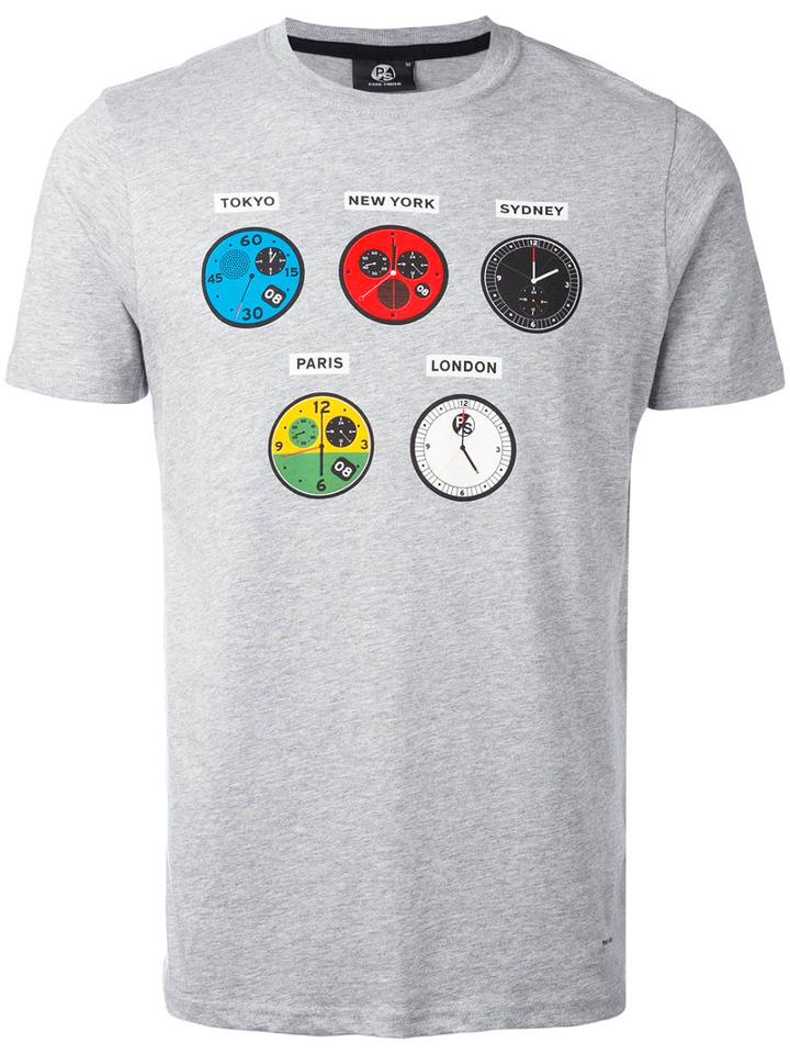 Ps By Paul Smith - Speed Print T-shirt - Men - Cotton - M, Grey, Cotton
