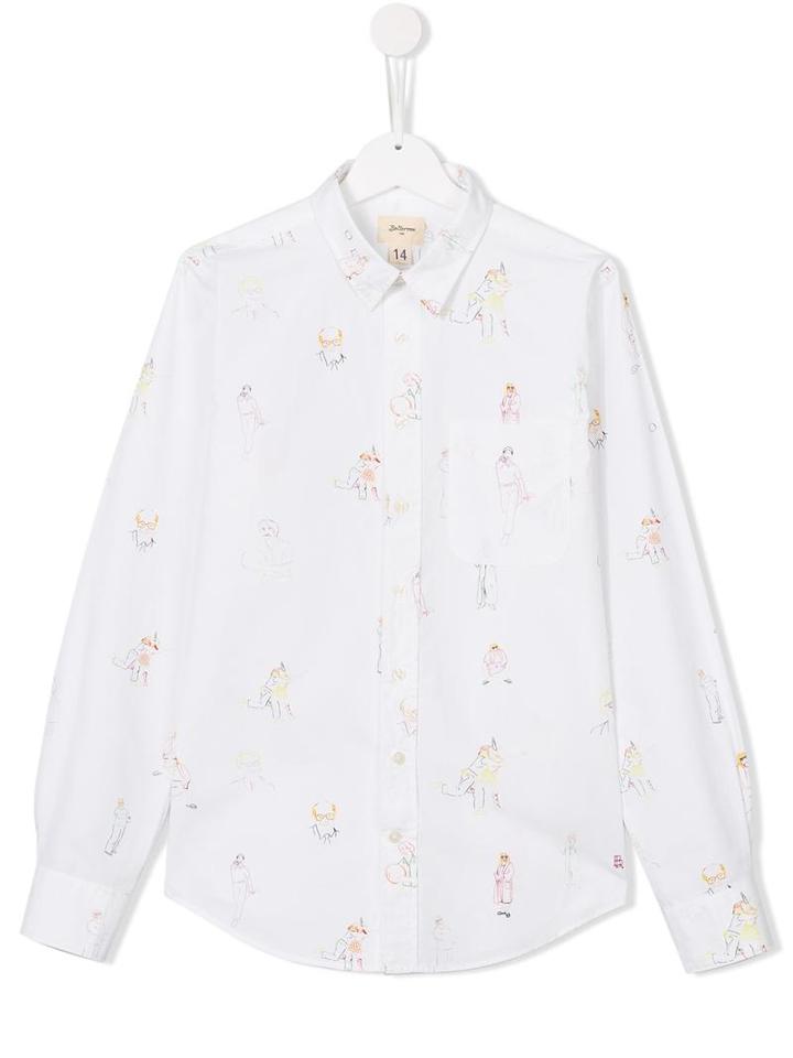 Bellerose Kids 'ganix' Shirt, Boy's, Size: 14 Yrs, White