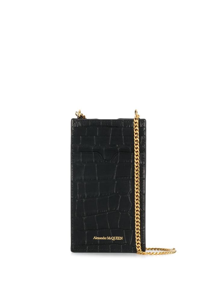 Alexander Mcqueen Phone Chain Wallet - Black