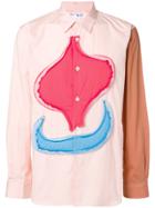 Comme Des Garçons Shirt Boys Patchwork Colour-block Shirt - Pink &