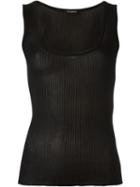 Balmain Ribbed Vest, Women's, Size: 40, Black, Viscose