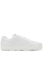 Prada Matelassé Leather Quilted Sneakers - White