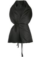 Mm6 Maison Margiela Oversized Padded Scarf - Black