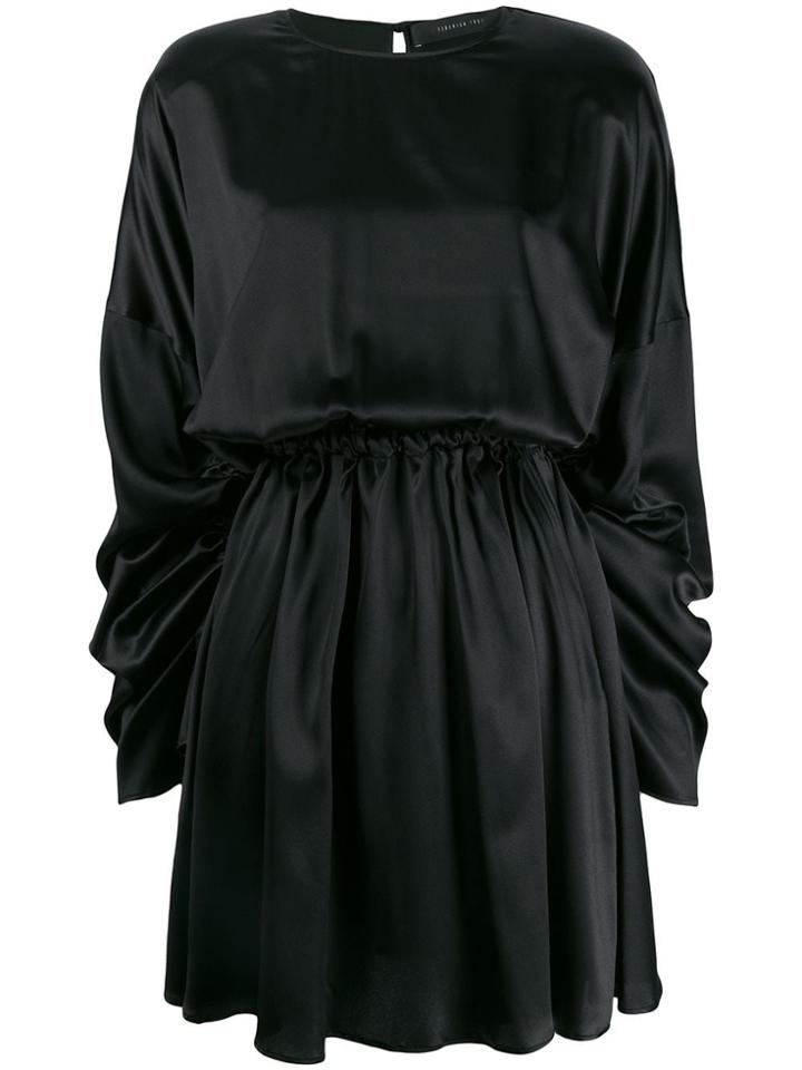 Federica Tosi Ruched Sleeve Dress - Black