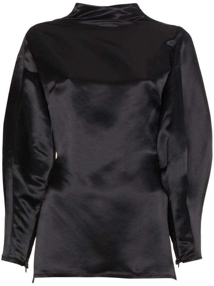 Beaufille Open Back Blouse - Black