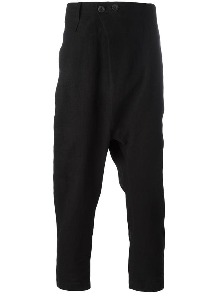 Lost & Found Ria Dunn Folded Front Trousers, Men's, Size: Small, Black, Hemp