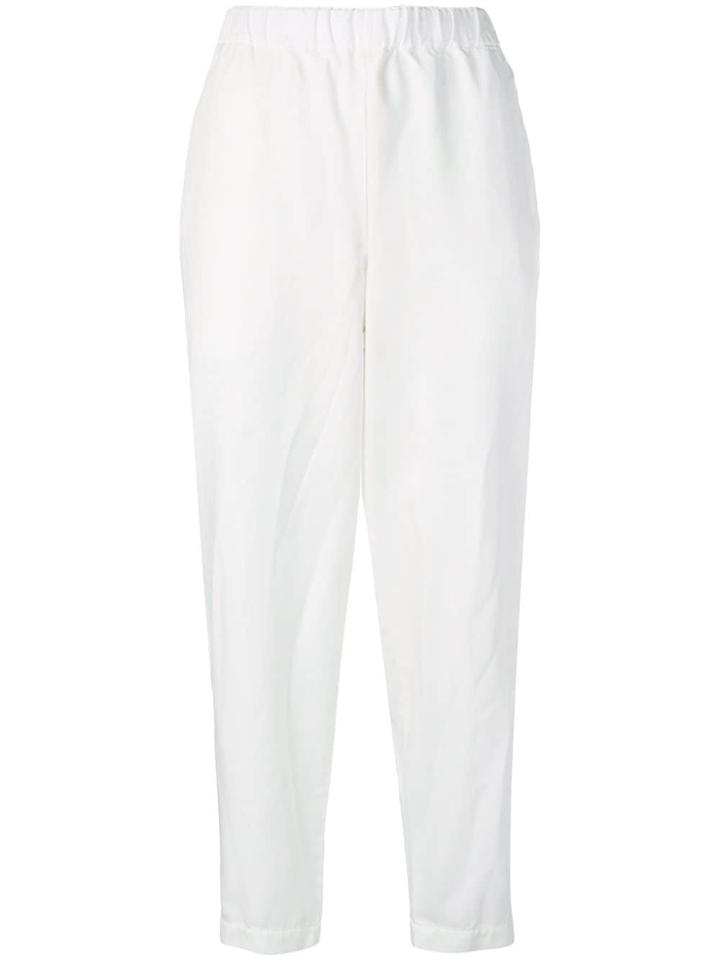 Comme Des Garçons Comme Des Garçons Cropped Trousers - White