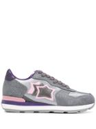 Atlantic Stars Vega Contrasting Panel Sneakers - Metallic