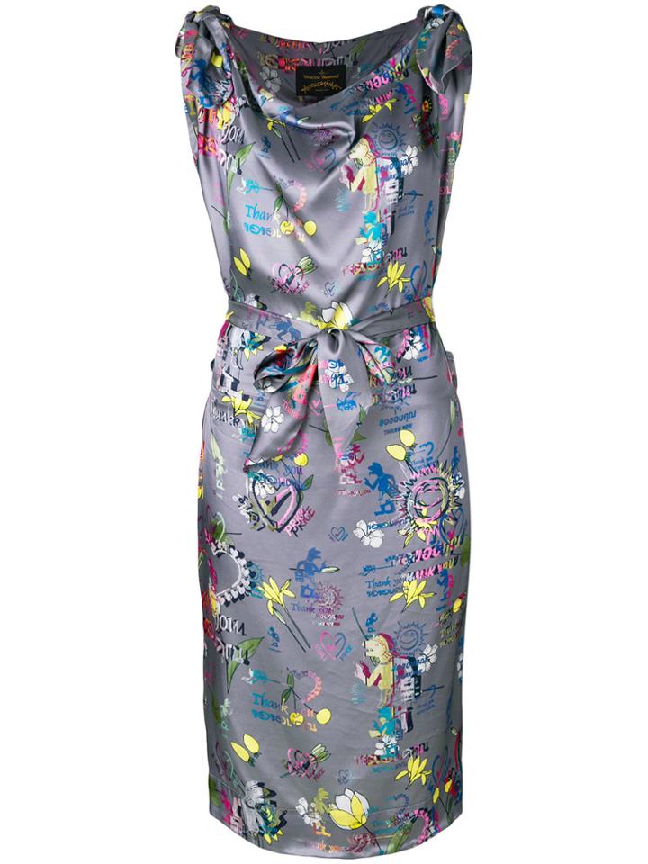 Vivienne Westwood Anglomania Shore Draped Dress - Grey