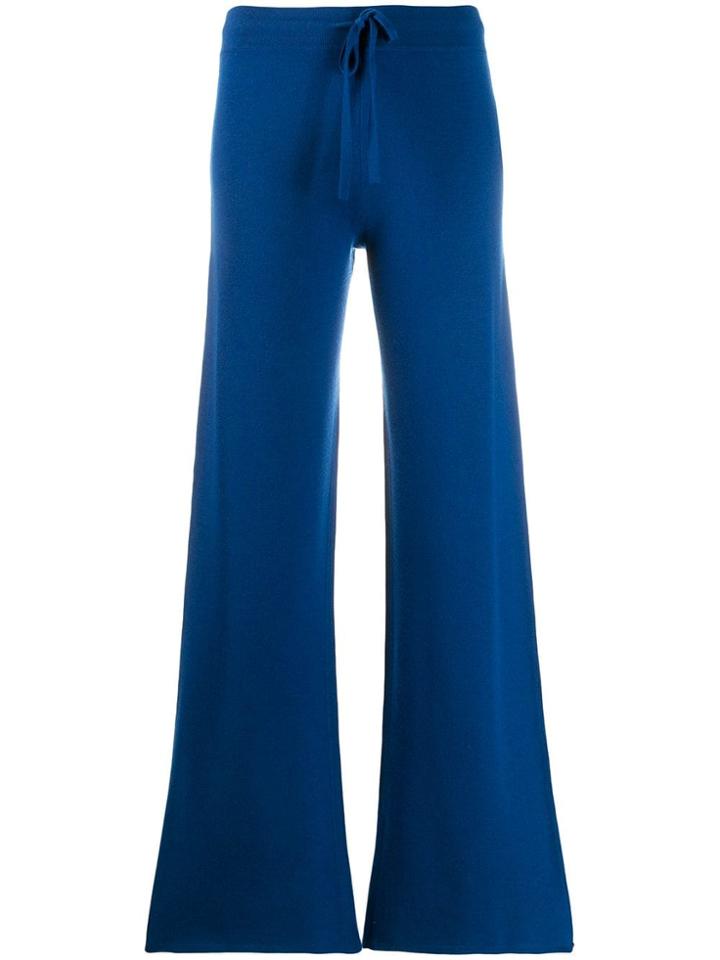 Pringle Of Scotland Flared Trousers - Blue