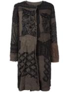 By Walid 19th Century Beaded Panel Coat, Women's, Size: Medium, Black, Silk/cotton