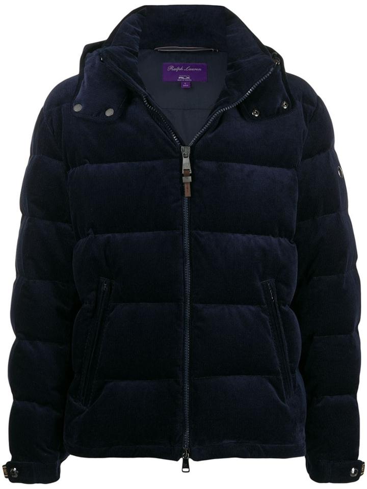 Ralph Lauren Purple Label Textured Padded Jacket - Blue
