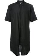 Strateas Carlucci Shortsleeved Veil Shirt, Men's, Size: Small, Black, Cotton