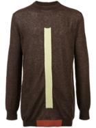 Rick Owens Oversized Round Neck Sweater - Brown