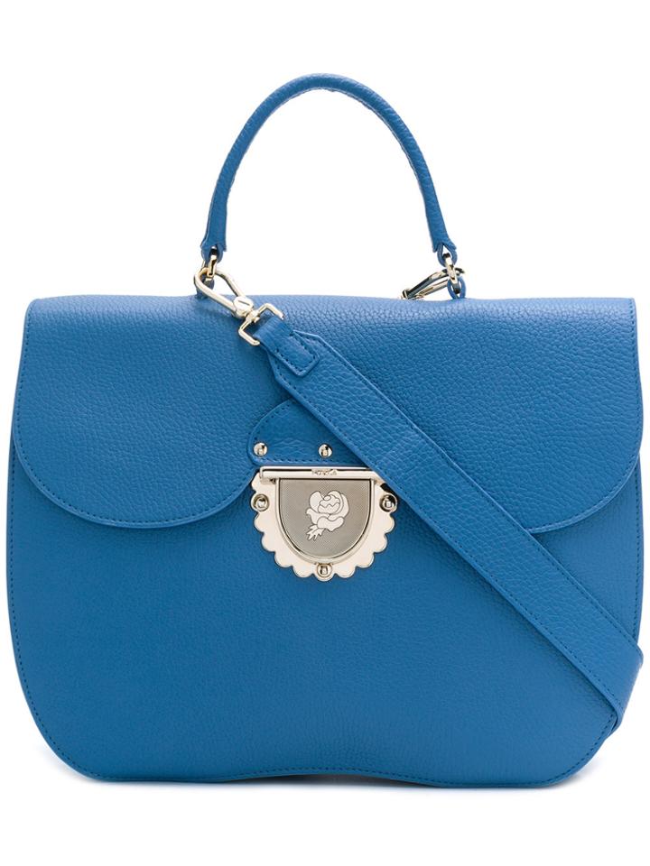 Furla Foldover Top Shoulder Bag - Blue