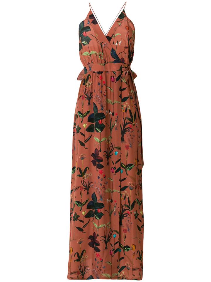 Ailanto Floral Wrap Dress - Pink & Purple