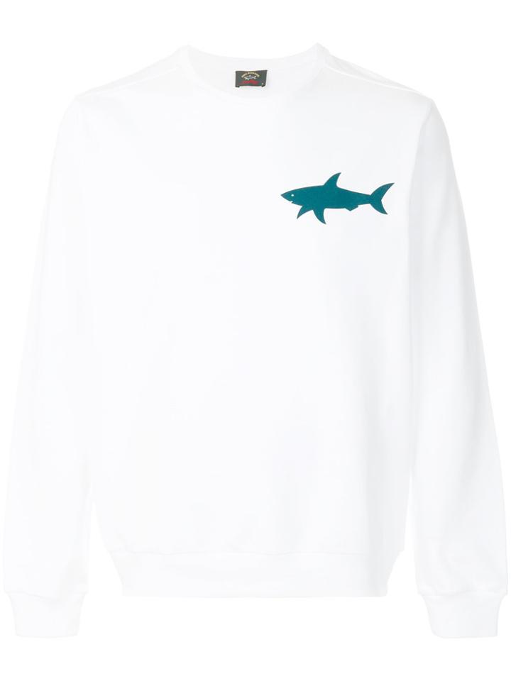 Paul & Shark Logo Detail Sweatshirt - White