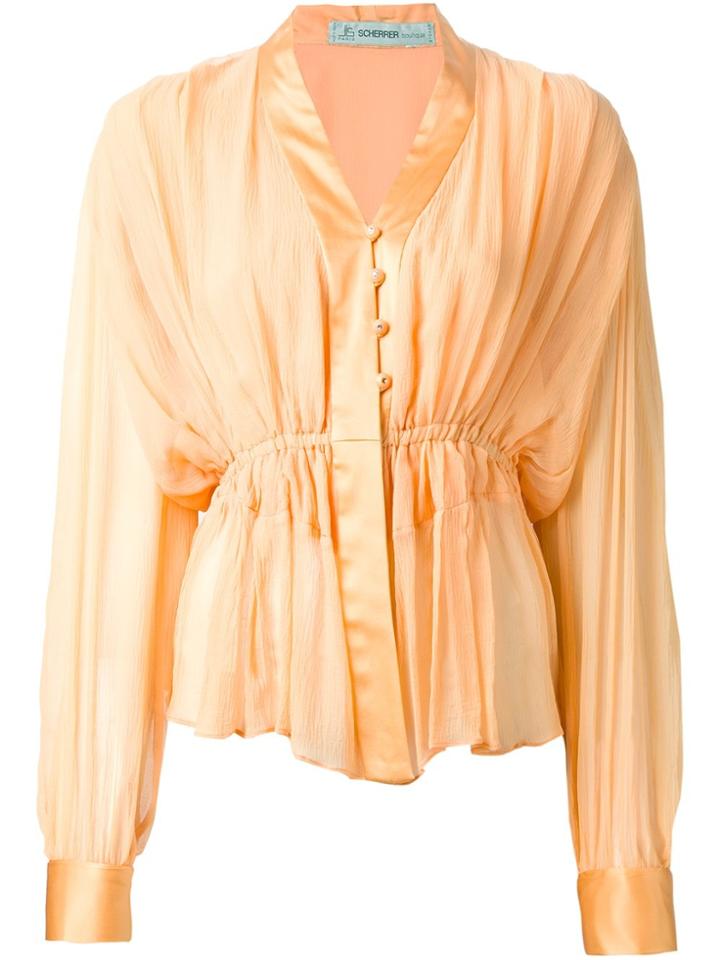 Jean Louis Scherrer Vintage 70s Skirt Suit - Yellow & Orange