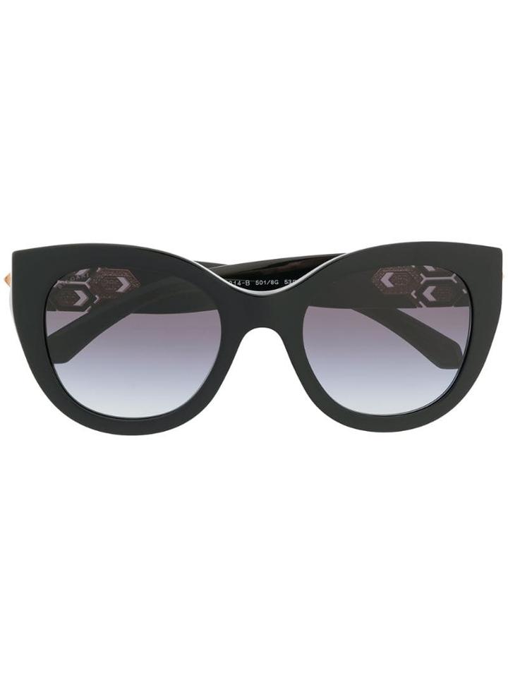 Bulgari Serpenti Cat Eye Sunglasses - Black