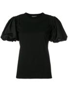 Alexander Mcqueen Puff Sleeve T-shirt - Black
