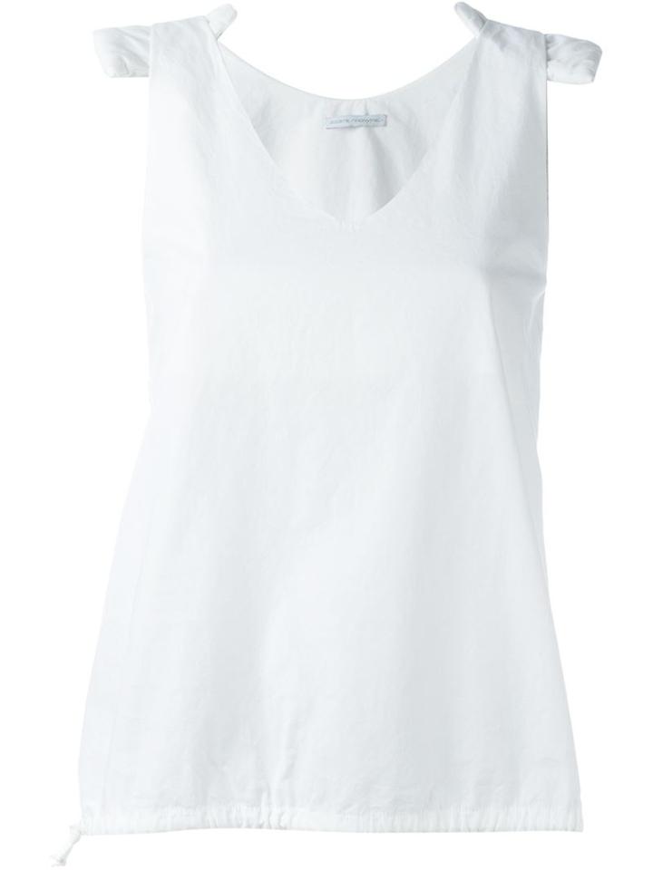 Société Anonyme - Shoulder Pad Tank - Women - Cotton - 1, Women's, White, Cotton